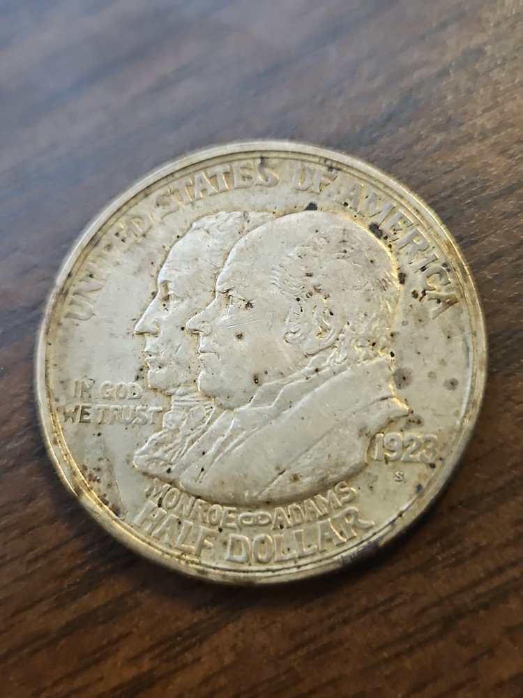 1923-S Monroe Silver Commemorative Half Dollar