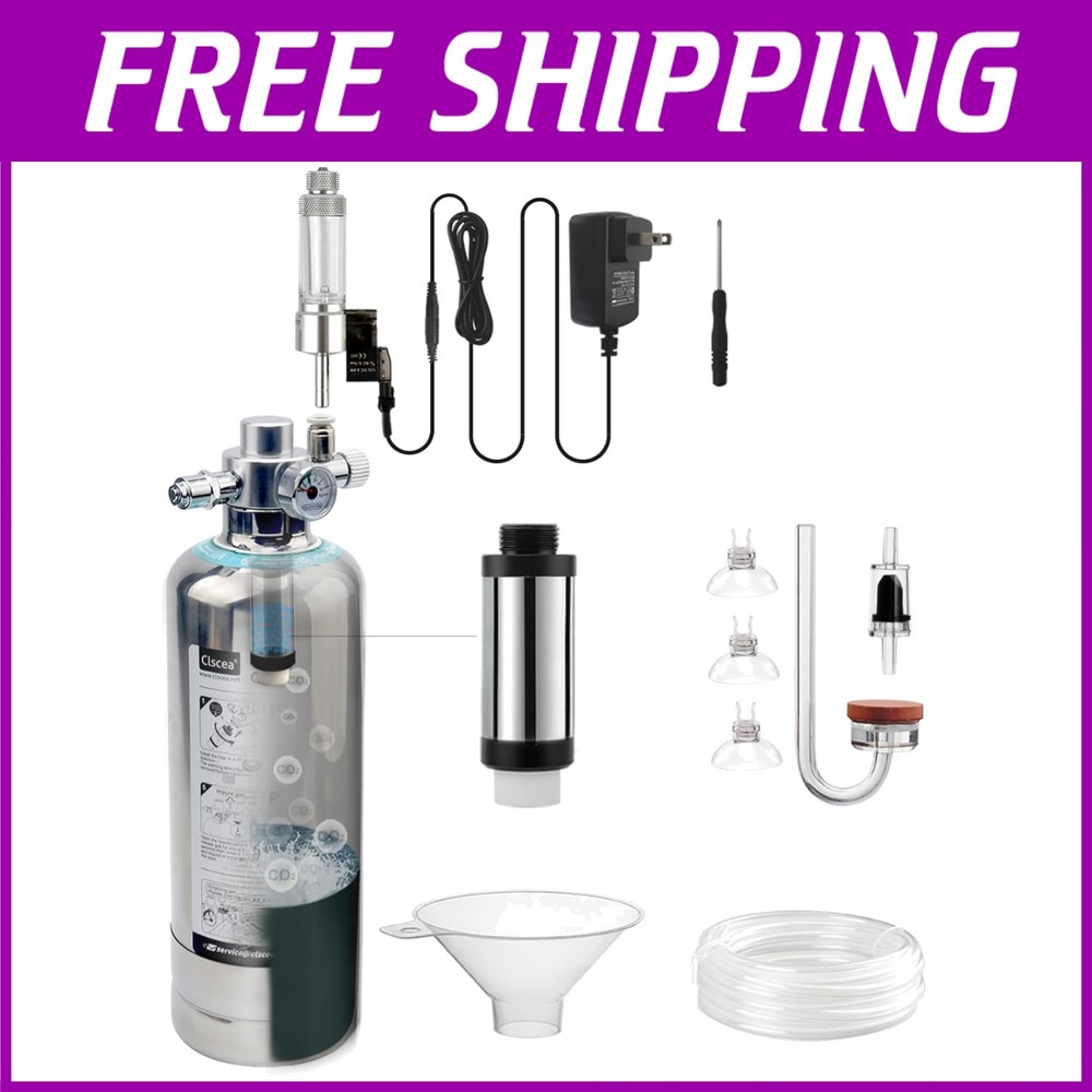 Complete Aquarium CO2 System with Solenoid Valve--