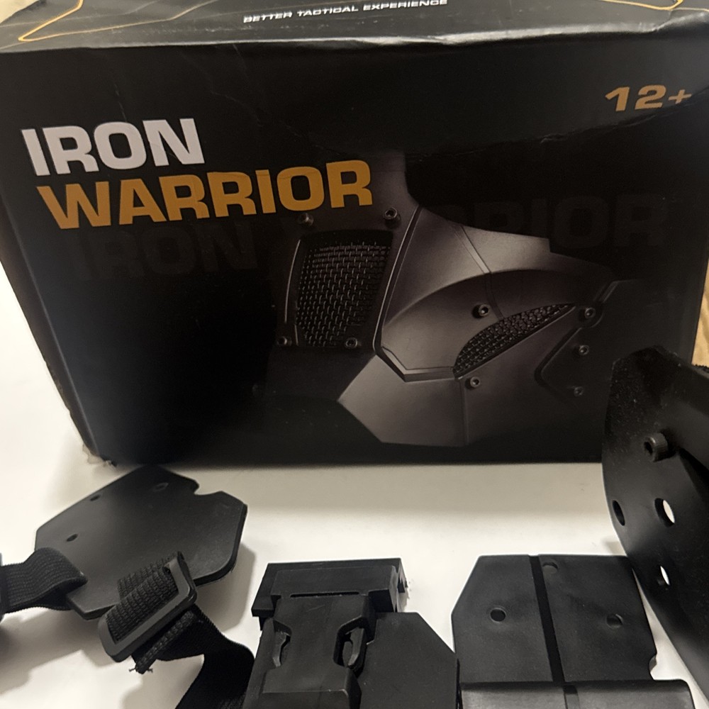 Iron Warrior Airsoft Mask Better Tactical Experience Open Box Black Mask