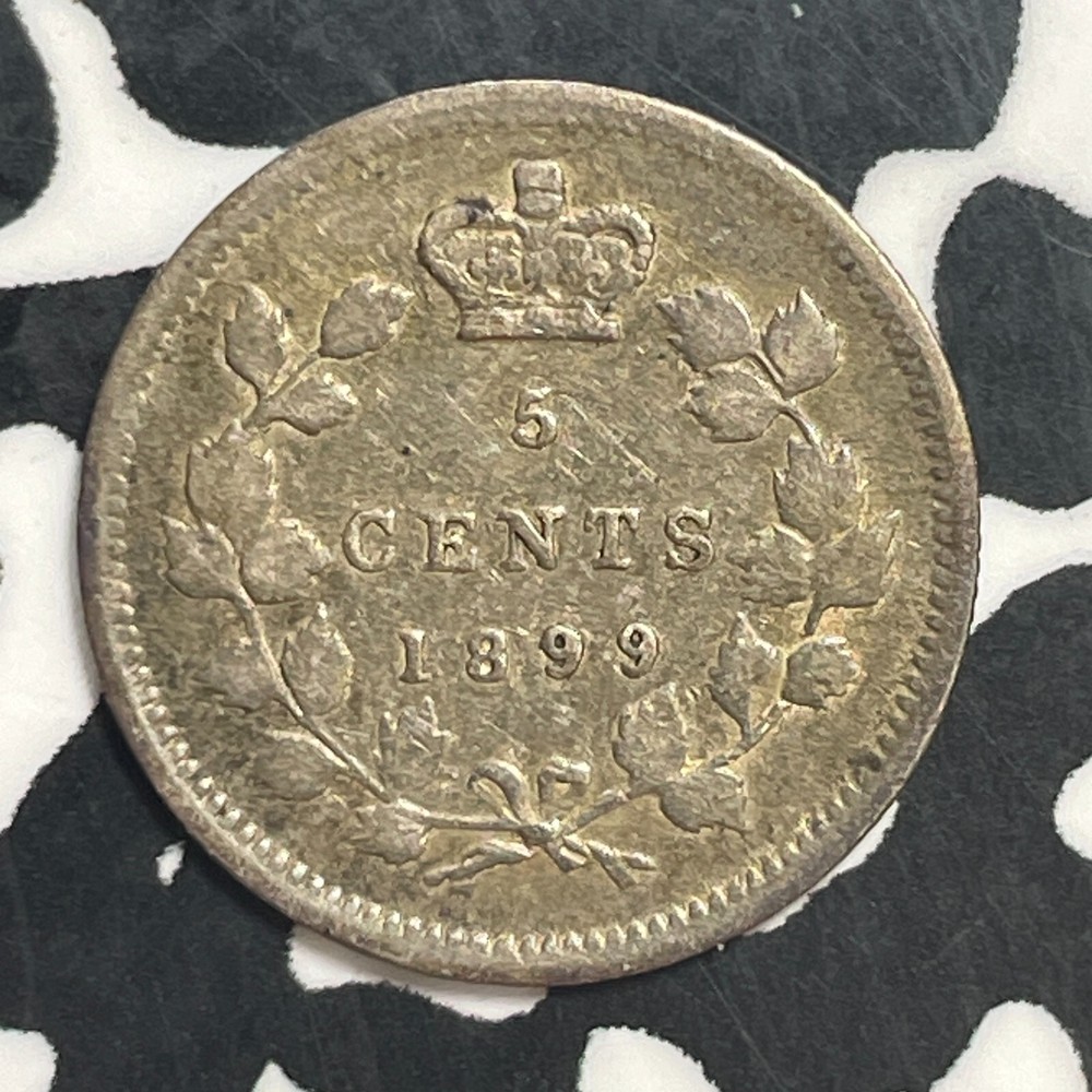 1899 Canada 5 Cents Lot#T2268 Silver! Nice!