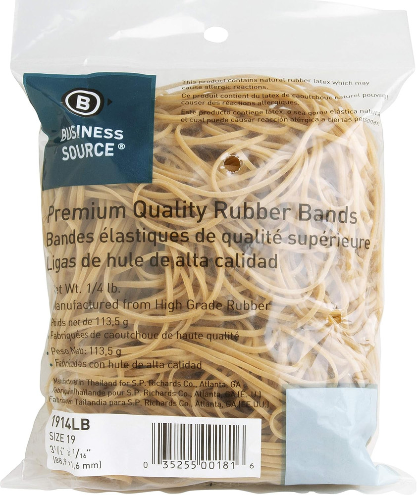 Business Source Rubber Band, Natural (1914LB)