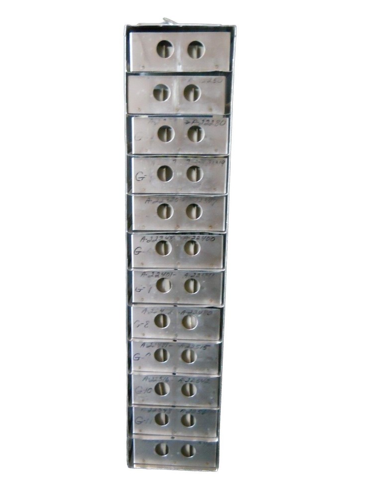 Lab 12-Place SS Vertical Chest Freezer Rack w/ 5" Square Boxes & Cell Dividers
