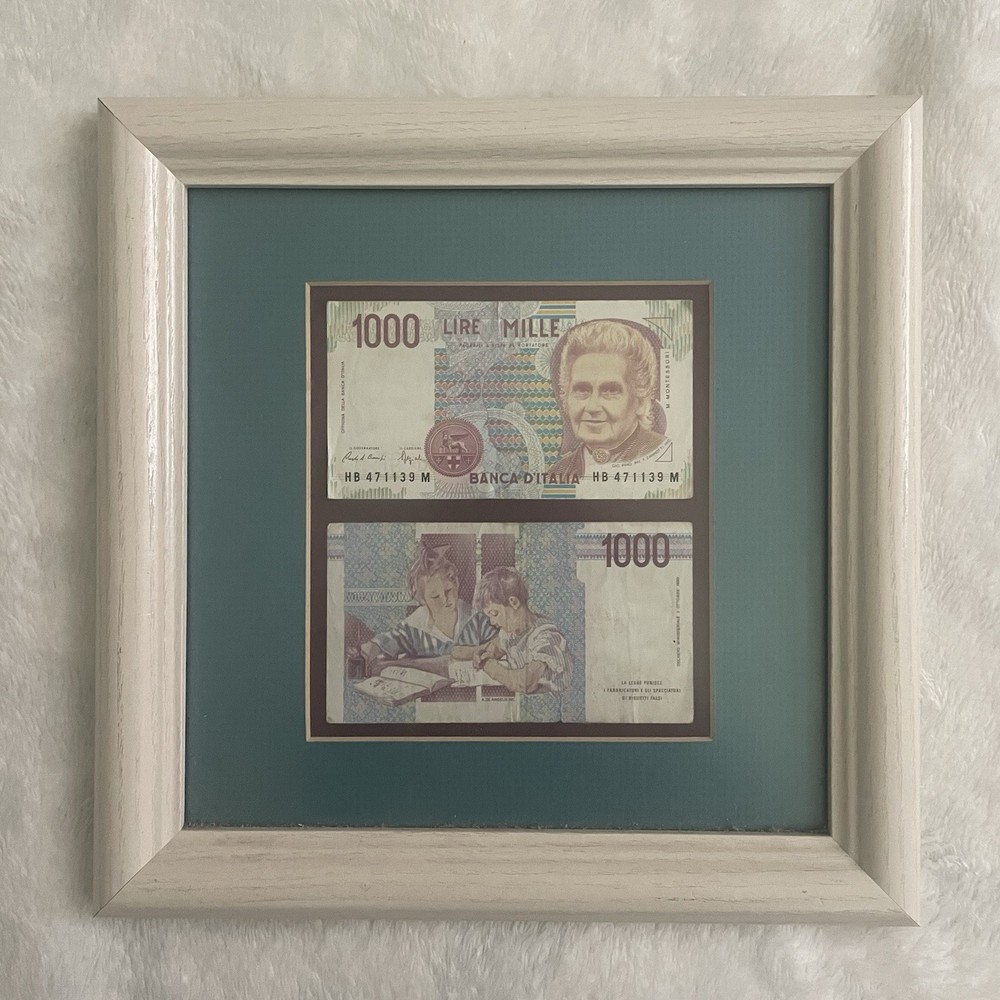 2 Italian lire notes