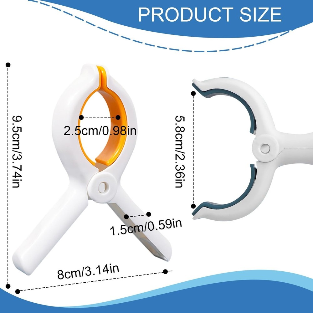 Extra Large Beach Towel Clips 12Pack Increase Size and Spring Force Protect O...