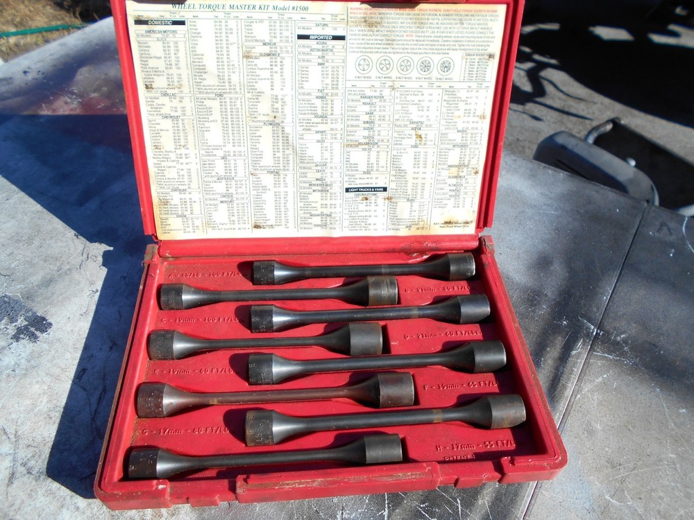 Mac Tools Wheel Torque Master Kit, Wheel Torque Sockets, Mac Tools 1500 kit