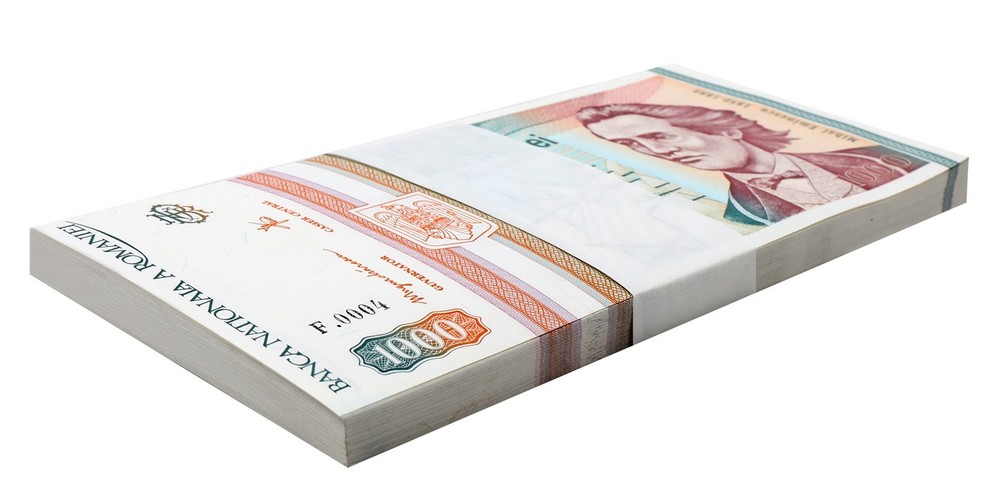 Romania 1000 Lei, 1993, P-102, UNC X 100 PCS Bundle Pack
