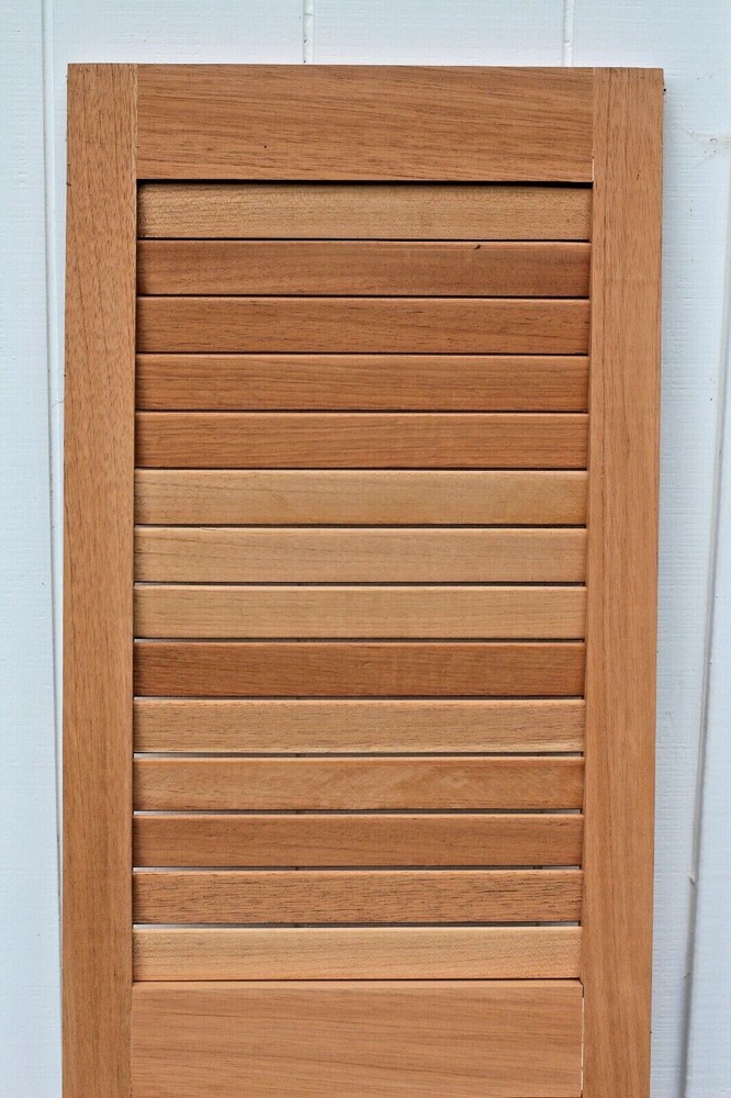 Solid cedar wood shutter 60.5" height 18" width 1 3/8" thick