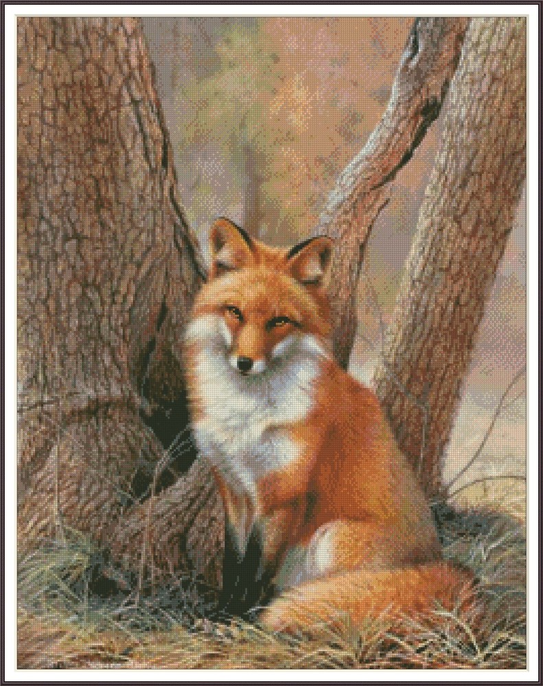 Curious Red Fox 1416 Chart Counted Cross Stitch Pattern Needlework