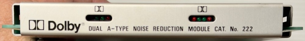 Dolby Dual A-Type Noise Reduction Module Cat. No. 222