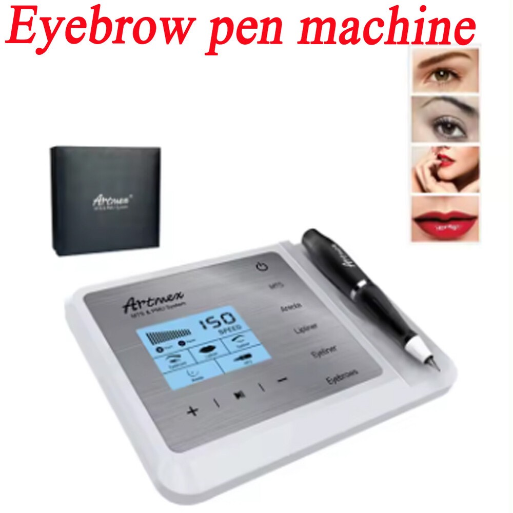 Professional 2 In 1 Digital Permanent Makeup Tattoo Machine Micro Blading Pen US