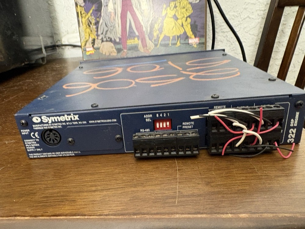 Symetrix 322 DSP Engine Audio Processor Untested