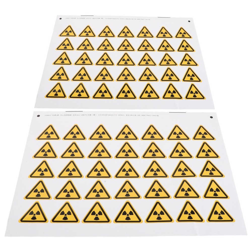 54 Pcs Warning Sign Laser Stickers Do Not Touch Labels