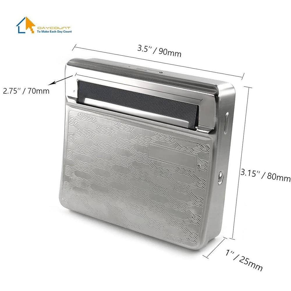Daycount Metal Automatic Cigarette Smoking Rolling Machine Roller 70mm (Random P