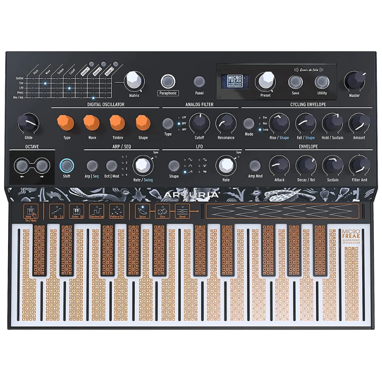 Liquid Audio Arturia MicroFreak Vocoder Hybrid Paraphonic Synthesizer Bundle