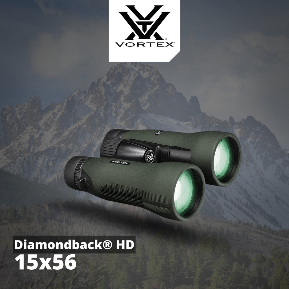 Vortex Diamondback HD 15x56 Binoculars with Basic Smartphone Adapter Bundle