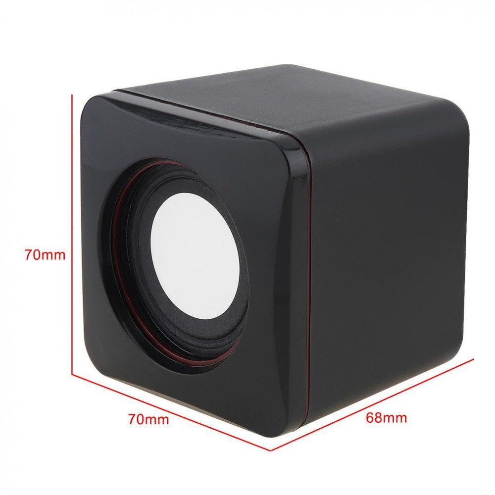 Mini Computer Speakers USB Powered 3.5mm Jack PC Desktop Laptop Stereo Wired