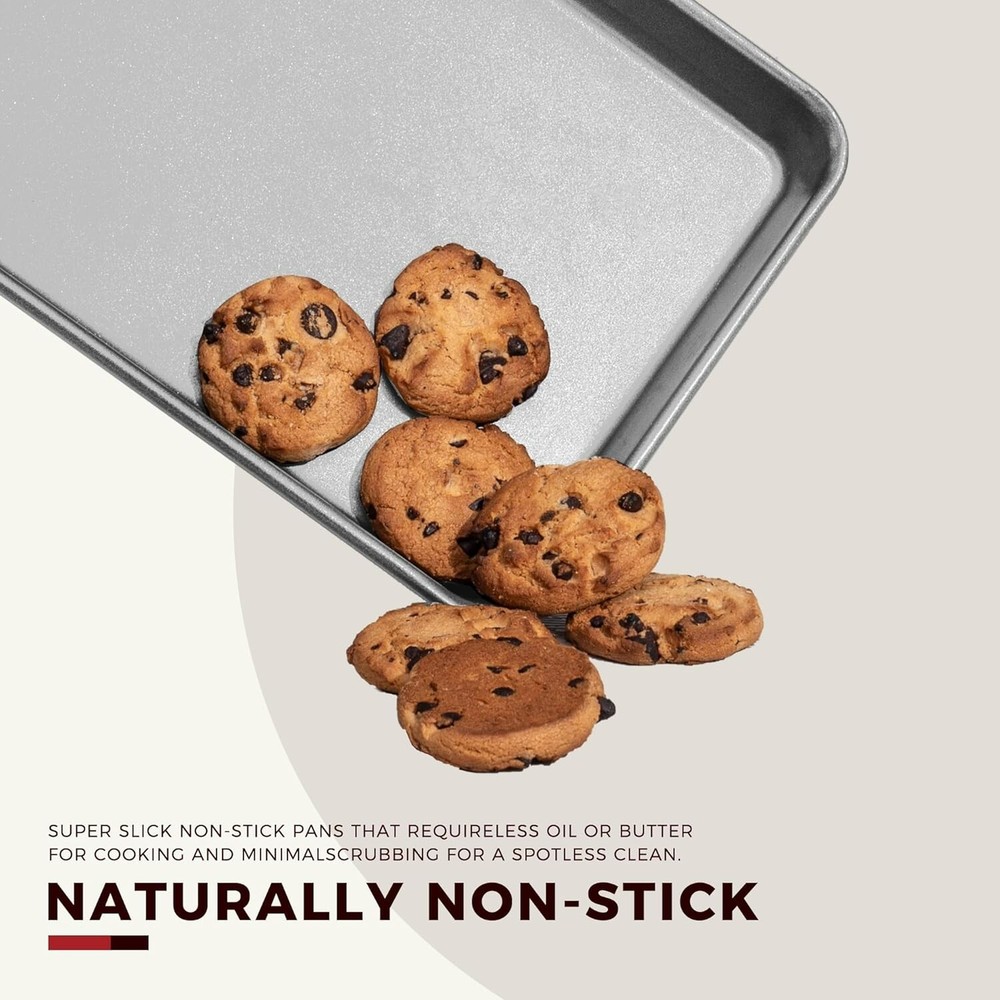 Baking Pans Sets, Nonstick Bakeware Sets 7-Piece with Round/Square Cake Pan