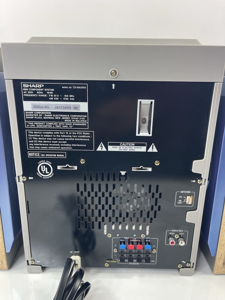 Sharp CD-BA3100 200W 6-Disc CD Changer Mini System