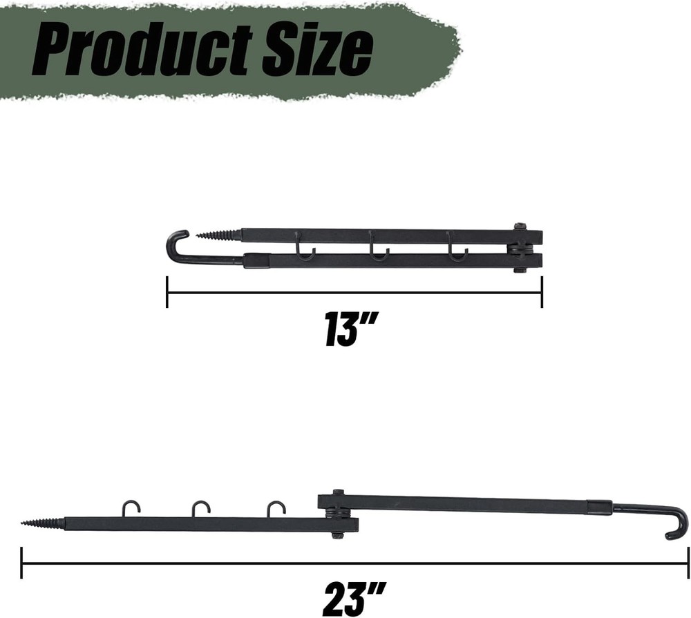 Highwild Tree Stand Bow Hanger Gear Holder Accessory A- Folding