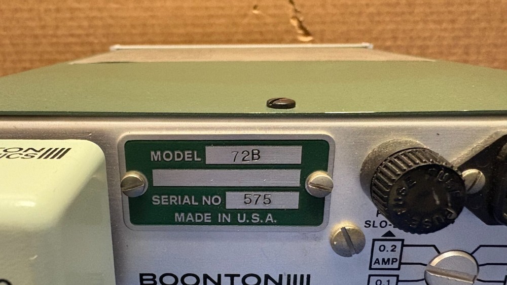 BOONTON ELECTRONICS MODEL 72B CAPACITANCE METER