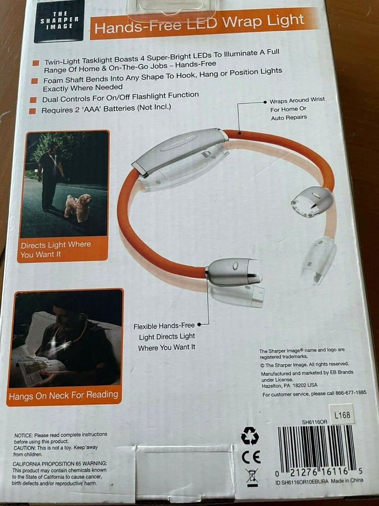 The Sharper Image Hands-Free LED Wrap Light