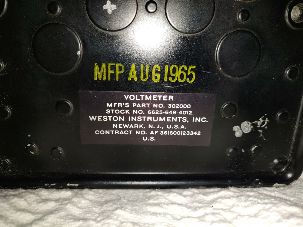 Vintage Weston Voltmeter Model 921 Panel Meter 300 Volts DC