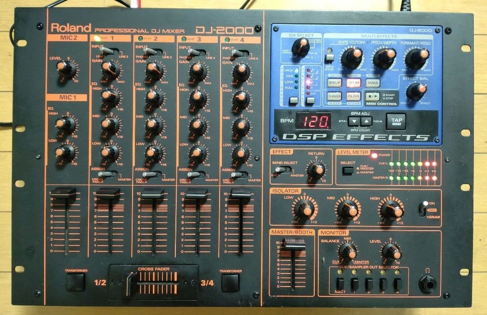 Roland DJ-2000 DJ Mixer Tested Working