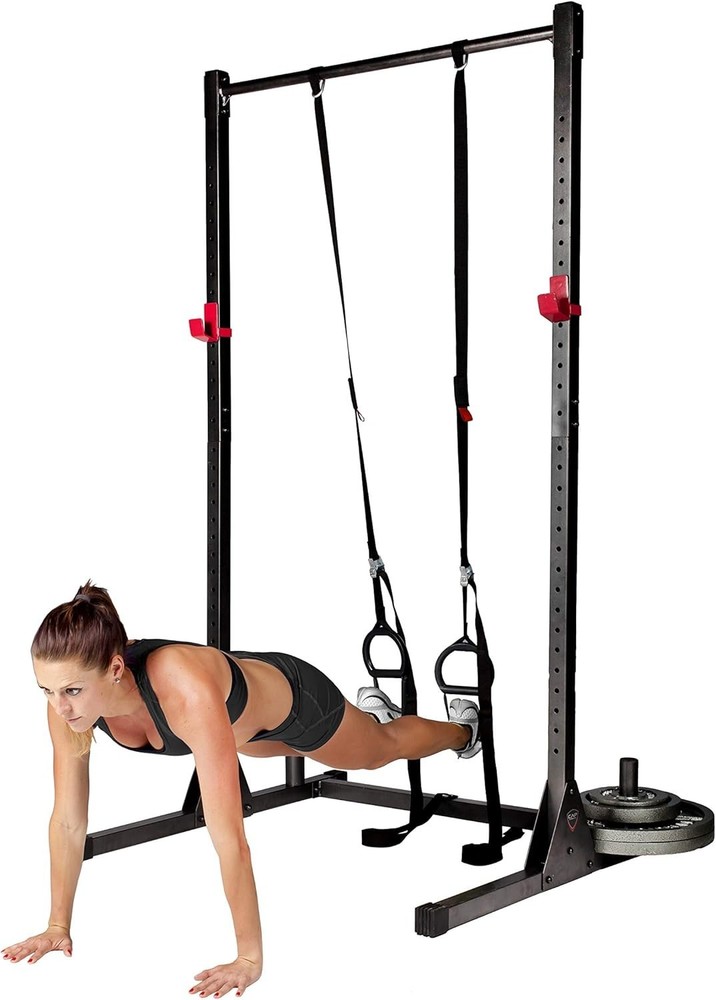 Reliable Heavy-Duty Power Rack - 500 lbs Max Capacity, Includes Storage Posts