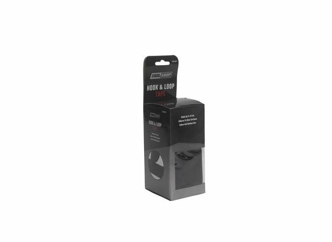 Hook & Loop Tape Adhesive Black 2" W x 4' L