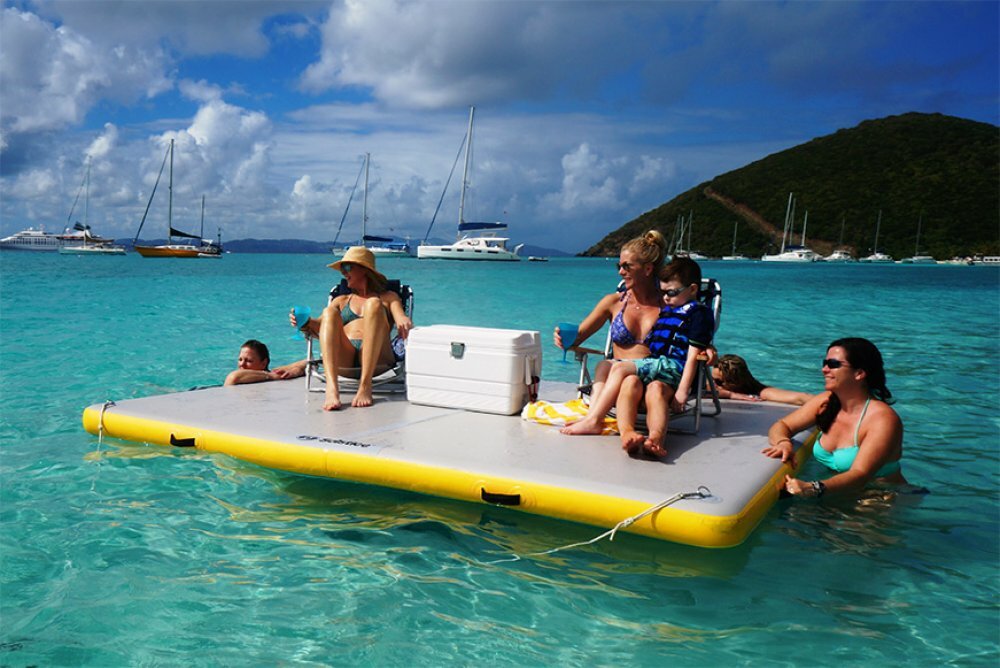 Solstice Inflatable Swimming Pool, Lake, Pond Floating Dock (Various Sizes)