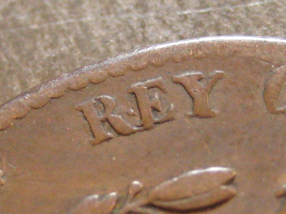 1879 OM Spain 10 Centimos - * Doubled Die Reverse * DDR Error - (P4505)