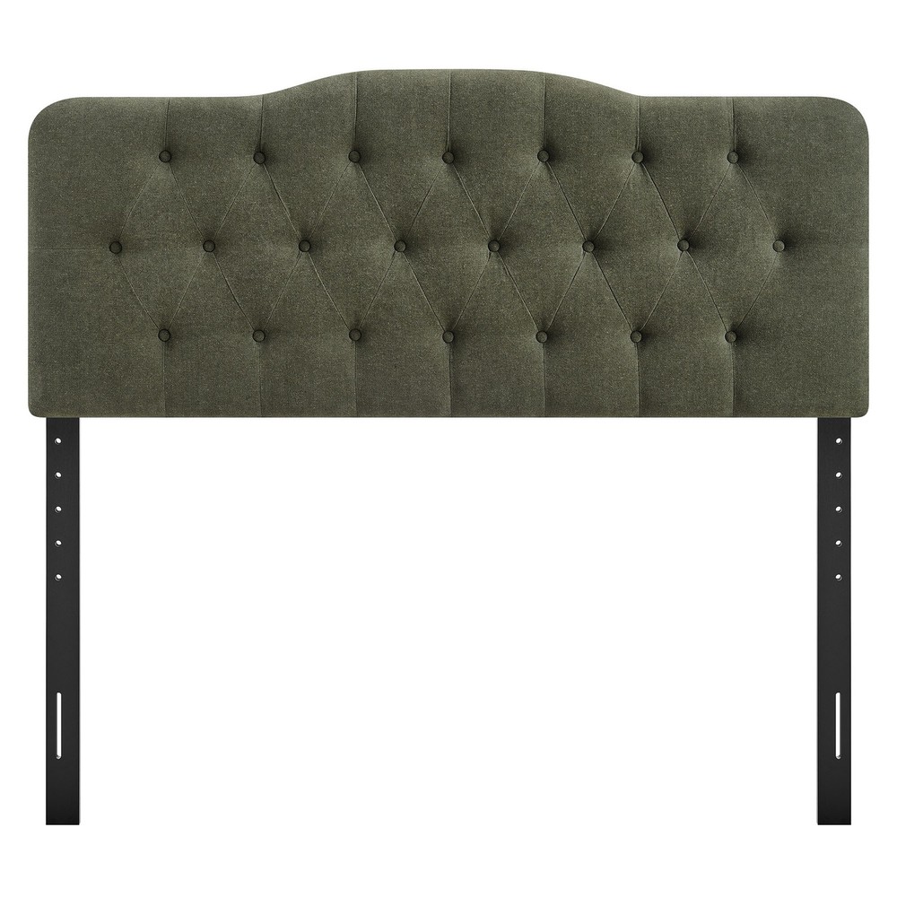 Annabel Premium Linen Blend Full Headboard in Sage