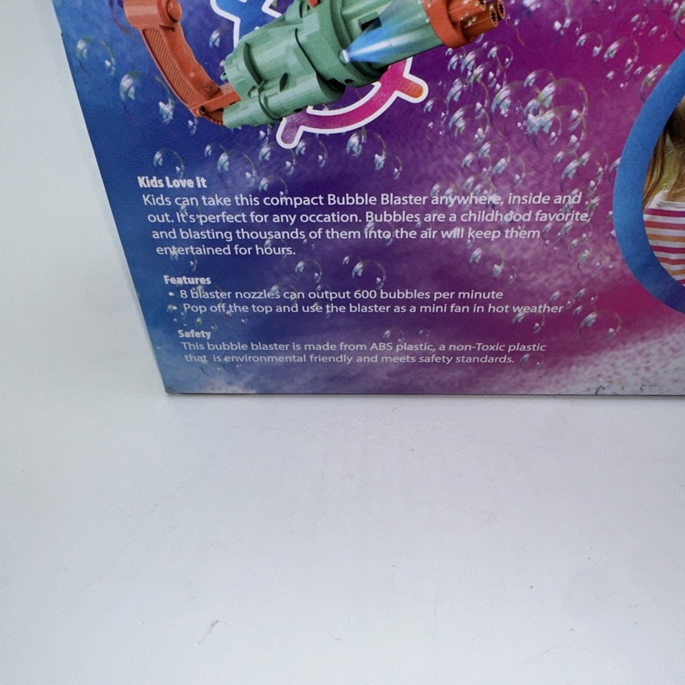 Gatling LED Light Bubble Blaster Bubble Liquid Inside Age 3+