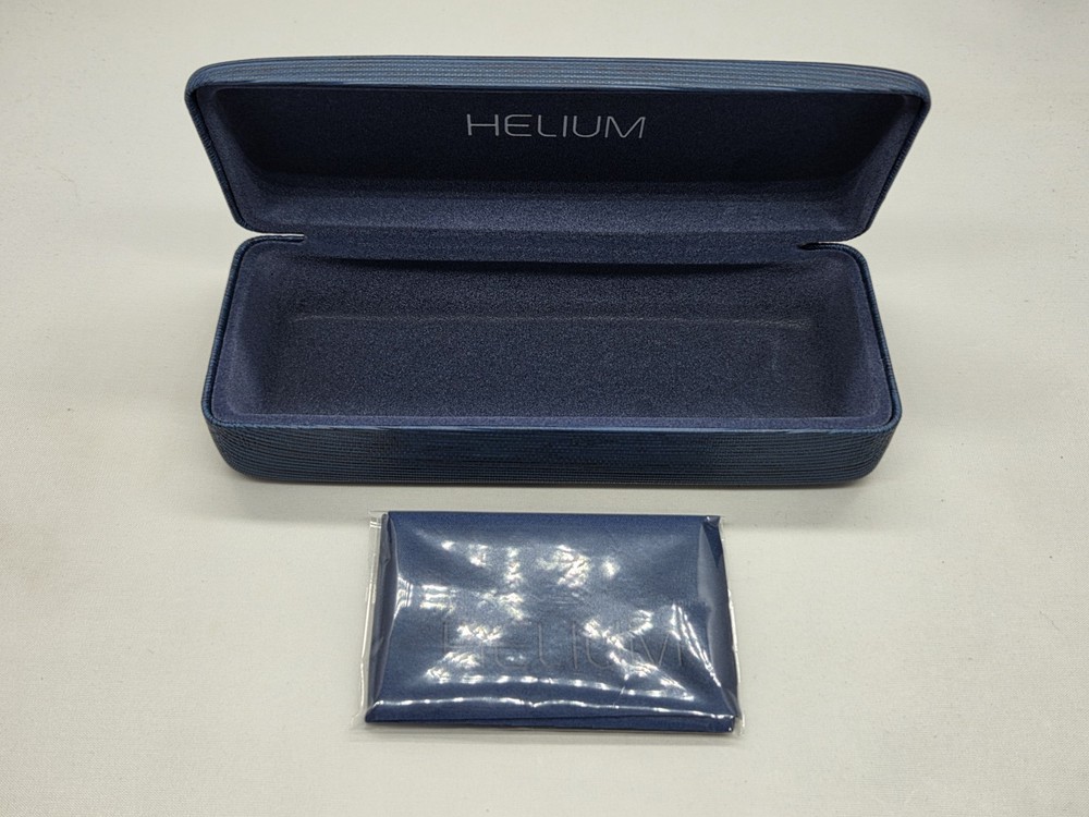 2-Pack Bundle Helium Black And Blue Clamshell Eyeglass Case