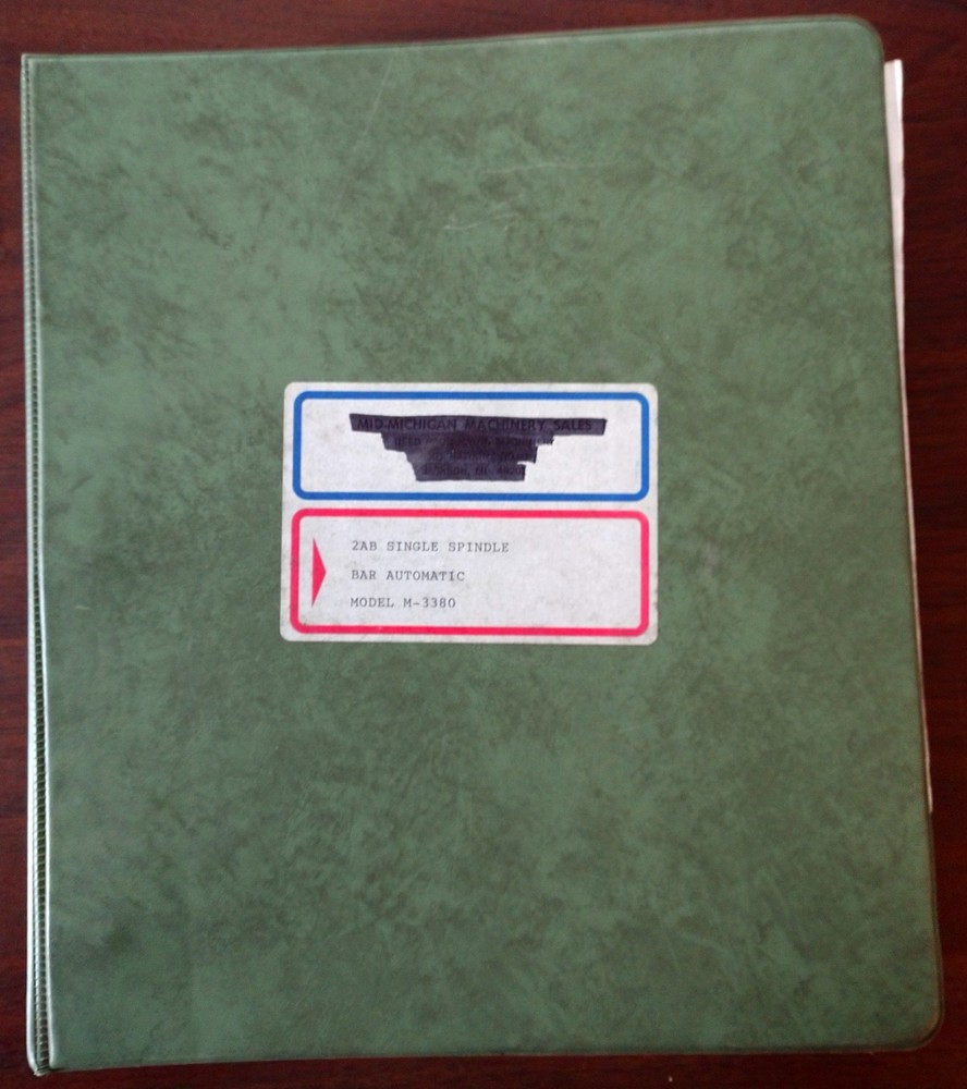 Warner & Swasey Single Spindle 2AB Bar Automatic Model M-3380