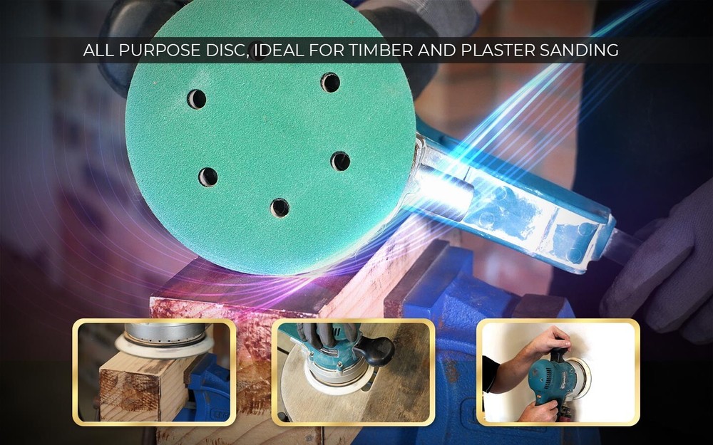 Sanding Discs Pads for Orbital Sander Circular Hook & Loop - 125mm 5" 150mm 6"