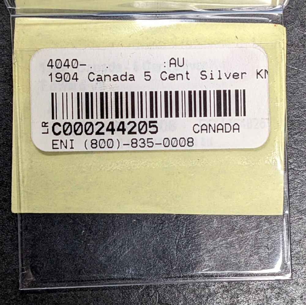 1904 Canada 5 Cent Silver Edward VII