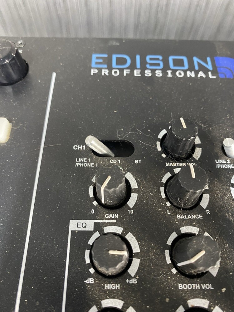 Edison Professional Scratch 3000 MKII Dual Deck DJ Mixer CD/MP3 With Hard Case