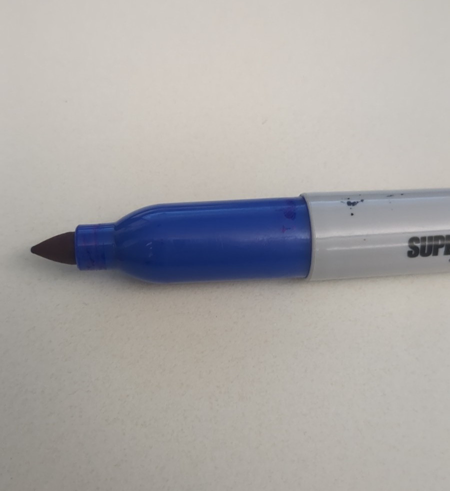 One Sanford Blue Super Sharpie Discontinued *Used*