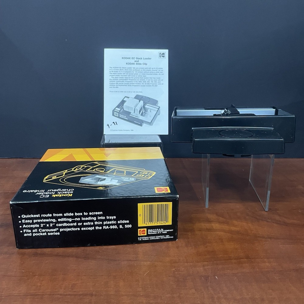 Kodak EC Stack Loader for Carousel Slide Projectors W/Instructions & Box