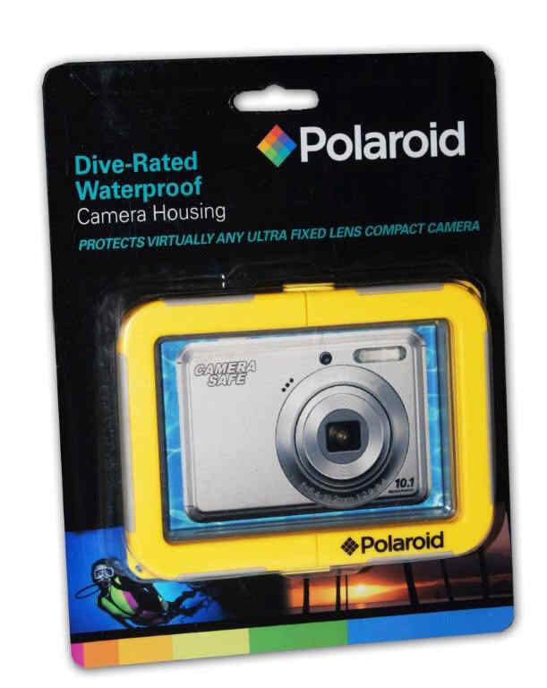 Polaroid Dive-Rated Waterproof FIXED Lens Camera Housing