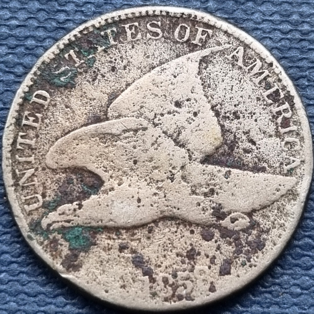 1858 Flying Eagle Cent 1c Circulated Details #76956