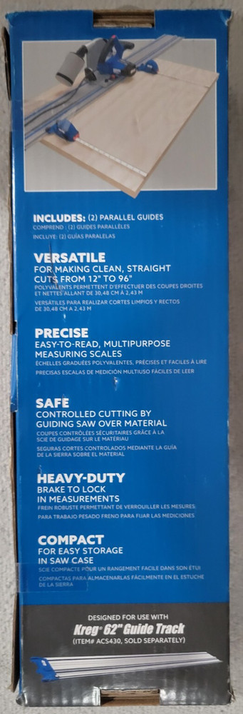 Kreg Adaptive cutting system Parallel Guides NIB