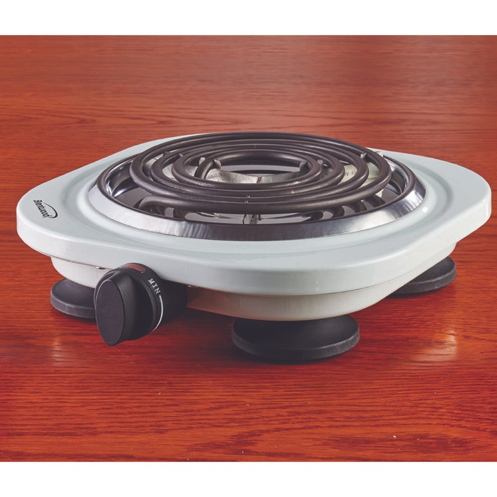 1,000-Watt Single Electric Burner (White)