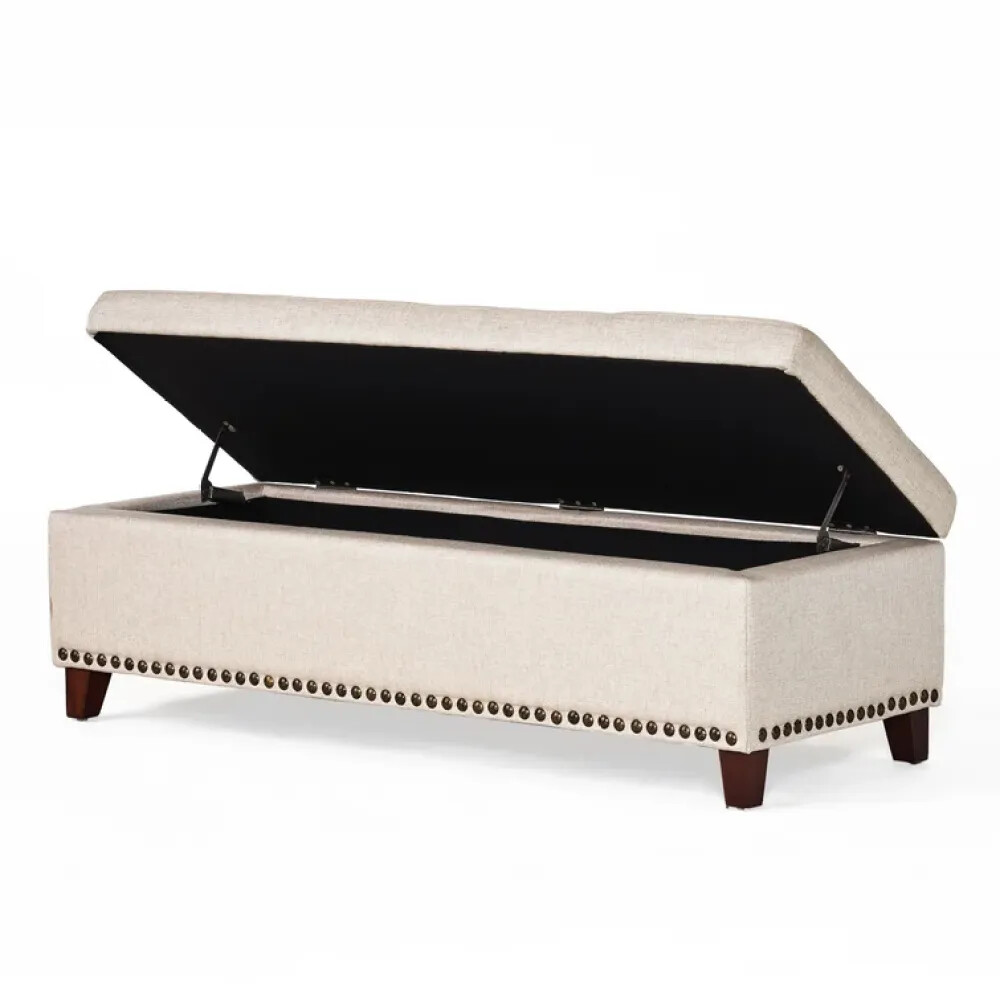 Versatile Baltimore Ottoman with Hidden Storage for Home Essentials