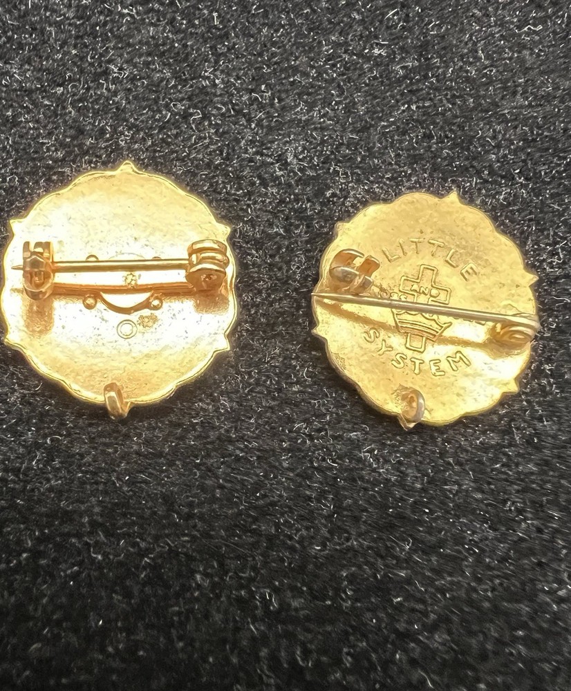 Fundamental Methodist Cross and Crown Lapel Pins (2)