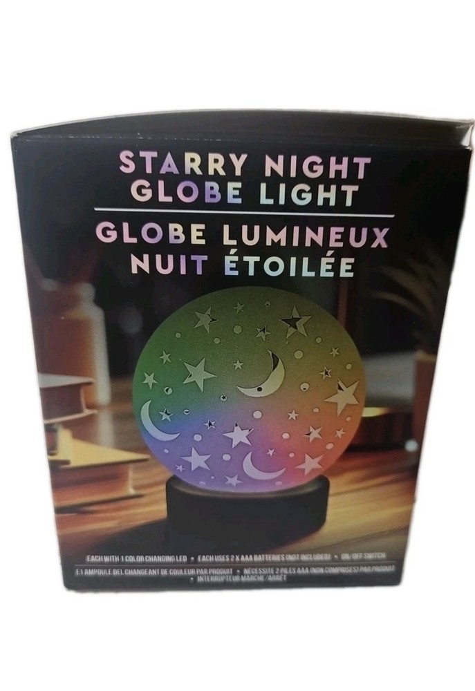 Starry Night Globe Light Color Changing LED Battery Multicolor Night Light