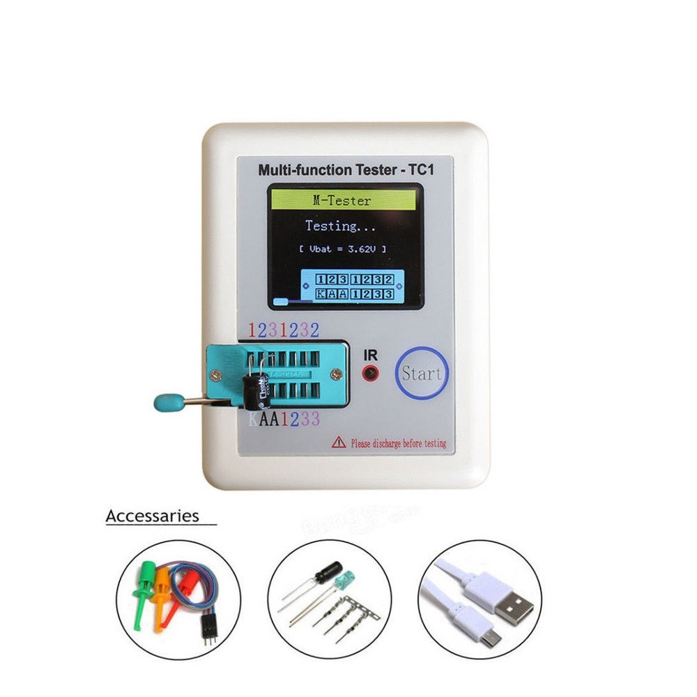 Multi-Function Tester,-TC1 Transistor Tester TFT Diode Triode Capacitance9663