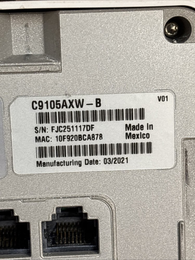 CISCO Catalyst C9105AXW-B Dual Band Wireless Access Point