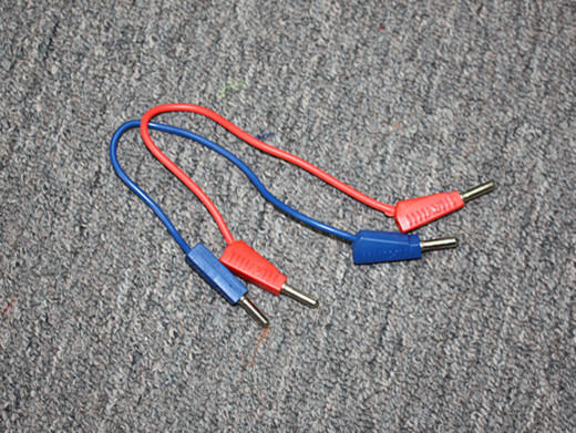 10.5" Multimeter Prob Lead Connection Wire Red Blue Pair